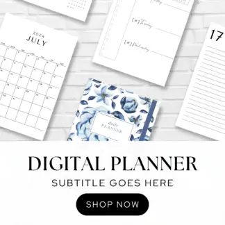 Digital Planner Mock-Up Templates