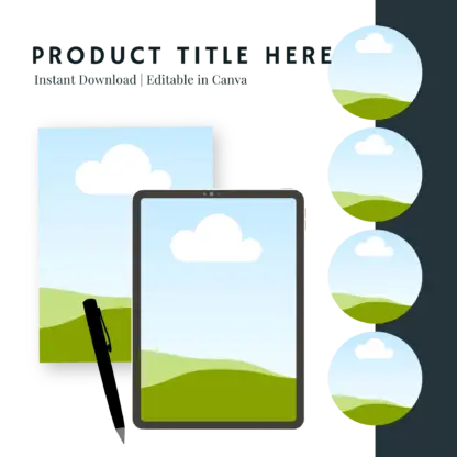 Canva Templates for Digital Product Listings iPad