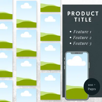 Canva Templates for Digital Product Listings Downloadable Prints