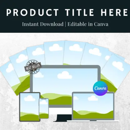 Canva Templates for Digital Product Listings Digital Bundle