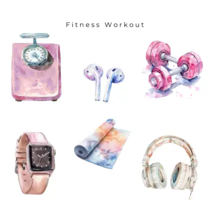 Fitness Workout Clipart Pack 5