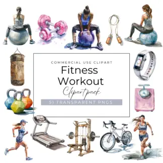 Fitness Workout Clipart Pack