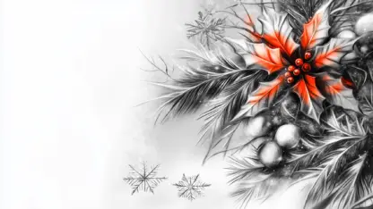 Aesthetic Silver and White Christmas Background Images with Lights Backgrounds 14