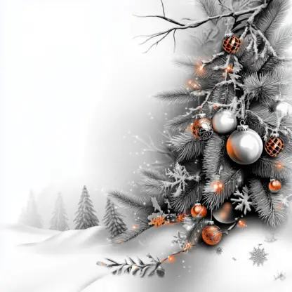 Aesthetic Silver and White Christmas Background Images with Lights Backgrounds 2