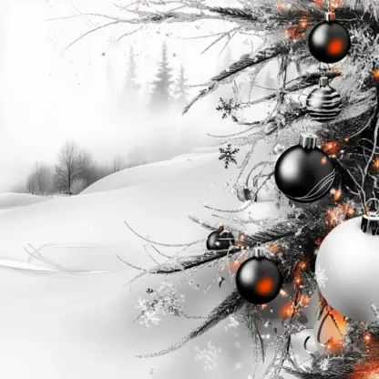 Aesthetic Silver and White Christmas Background Images with Lights Backgrounds 5