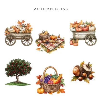 Autumn Bliss Clipart Bundle 9