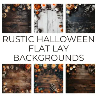 Rustic Halloween Flat lay Backgrounds 1