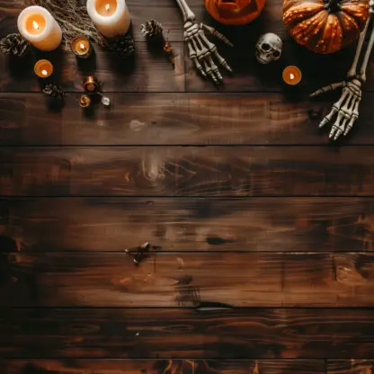 Rustic Halloween Flat lay Backgrounds 11