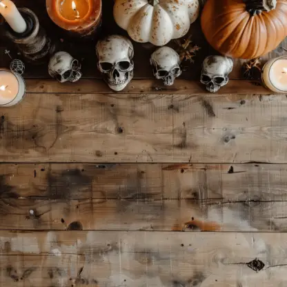 Rustic Halloween Flat lay Backgrounds 20