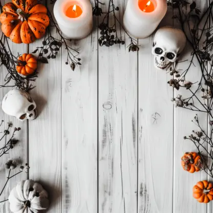 Rustic Halloween Flat lay Backgrounds 24