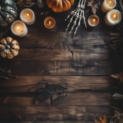 Rustic Halloween Flat lay Backgrounds 3