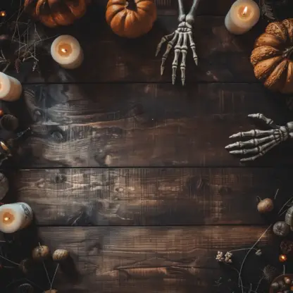 Rustic Halloween Flat lay Backgrounds 5