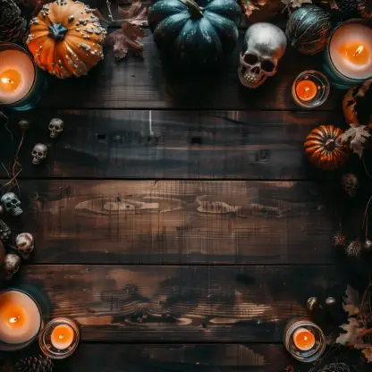 Rustic Halloween Flat lay Backgrounds 6