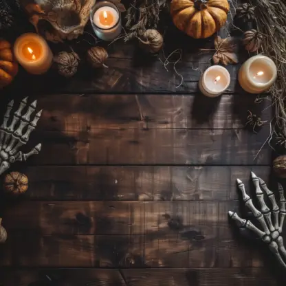 Rustic Halloween Flat lay Backgrounds 7