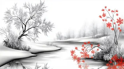 Winter Wonderland Backgrounds – Christmas Lake Scenes with Swans and Ballerinas 18