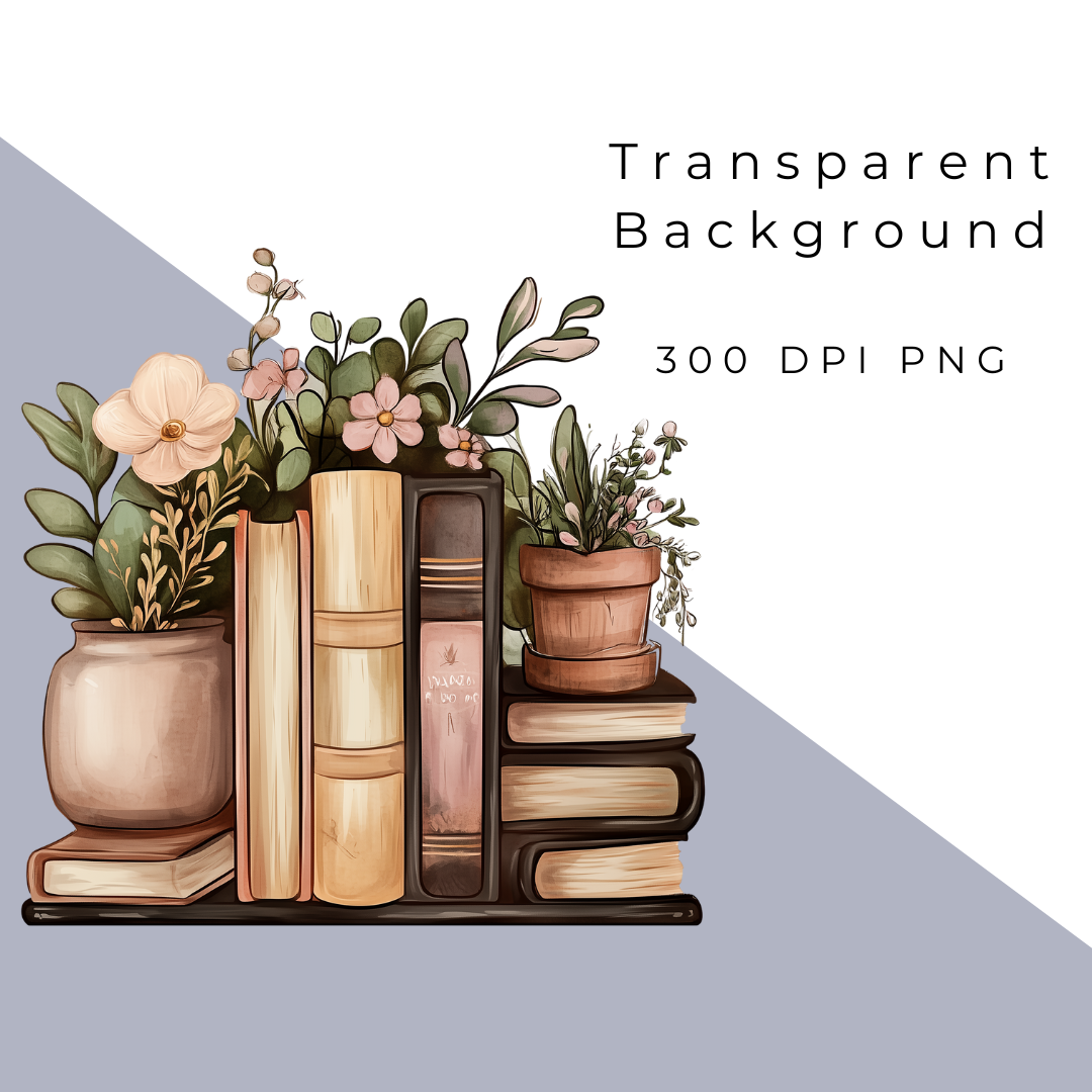 Cottagecore Book Nook Clipart - Image 4