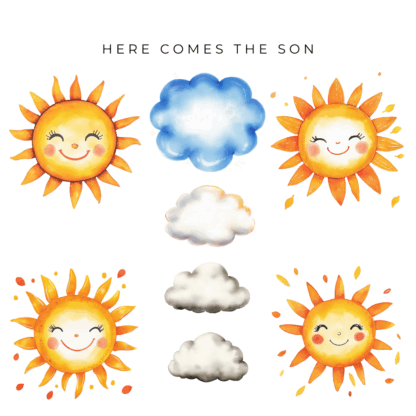 Here Comes The Son Clipart (2)