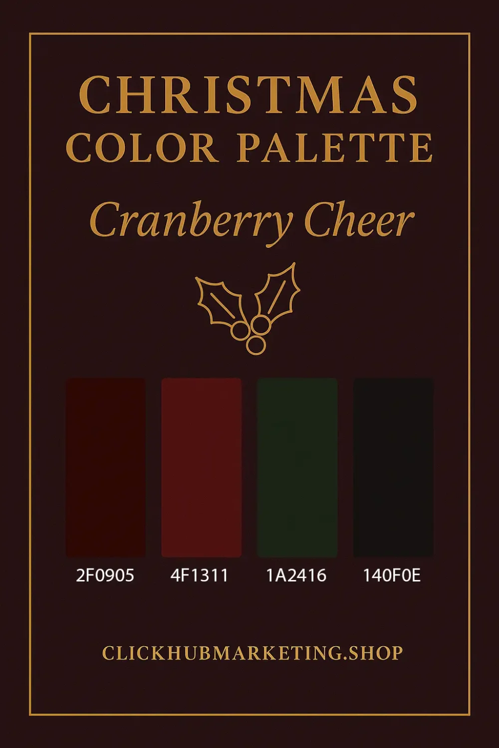 Cranberry Cheer Christmas Colour Palette