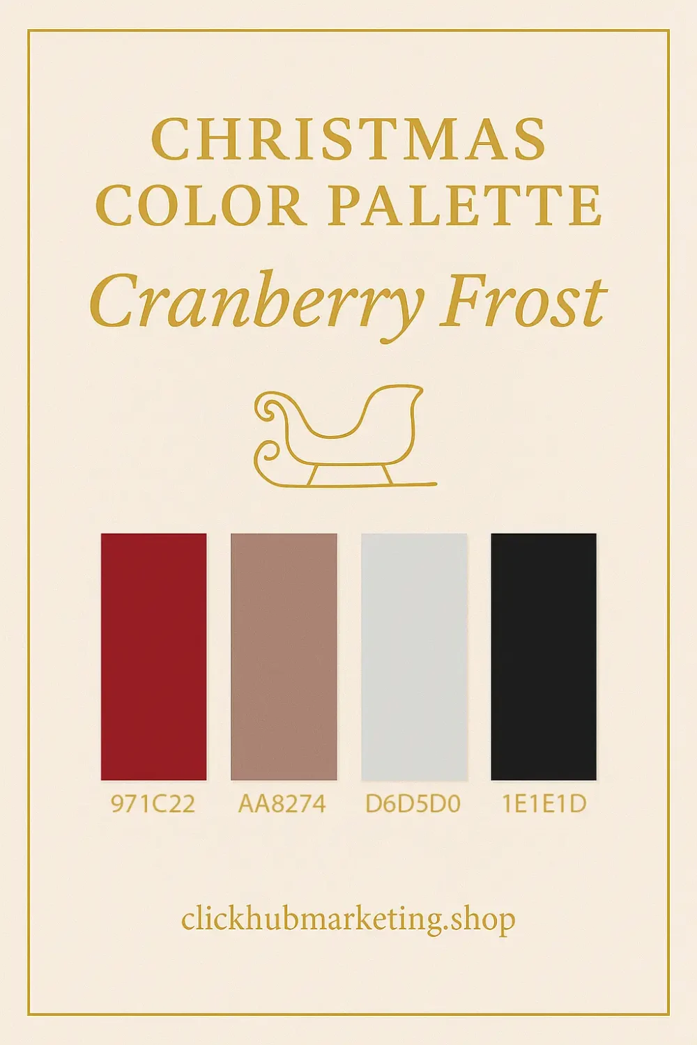 Cranberry Frost Christmas Colour Palette