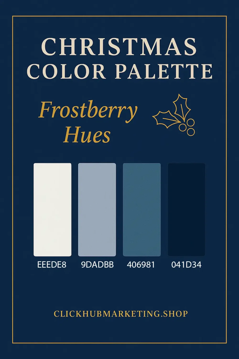 Frostberry Hues Christmas Colour Palette