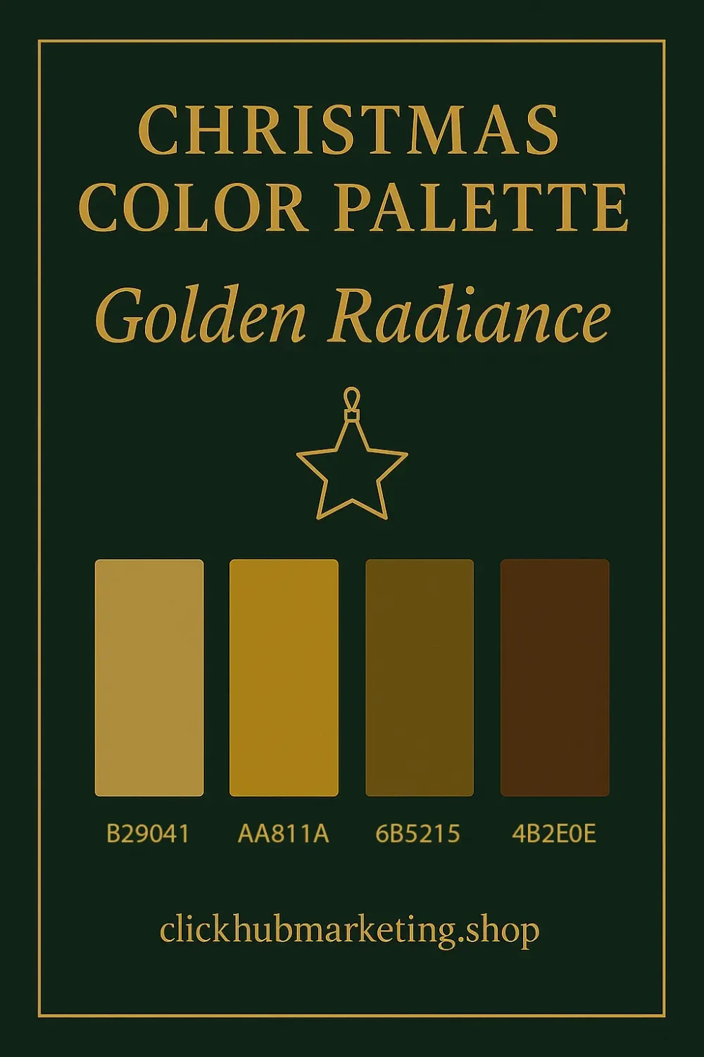 Golden Radiance Christmas Colour Palette