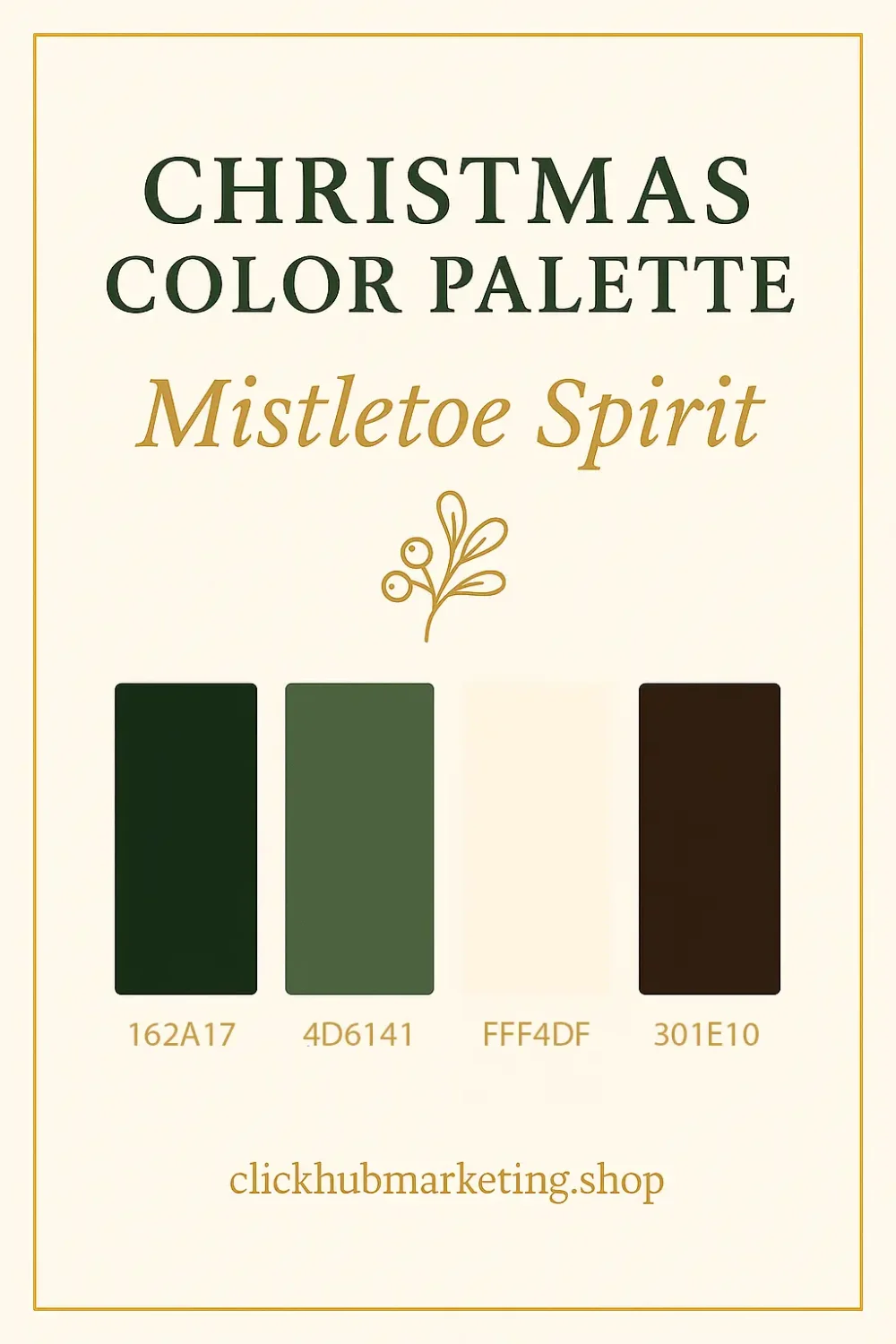Mistletoe Spirit Christmas Colour Palette