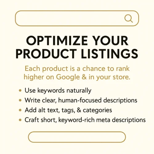 Optimize your product listings