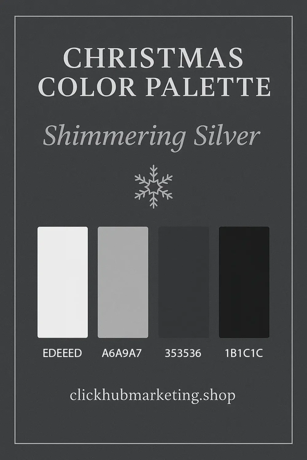 Shimmering Silver Christmas Colour Palette